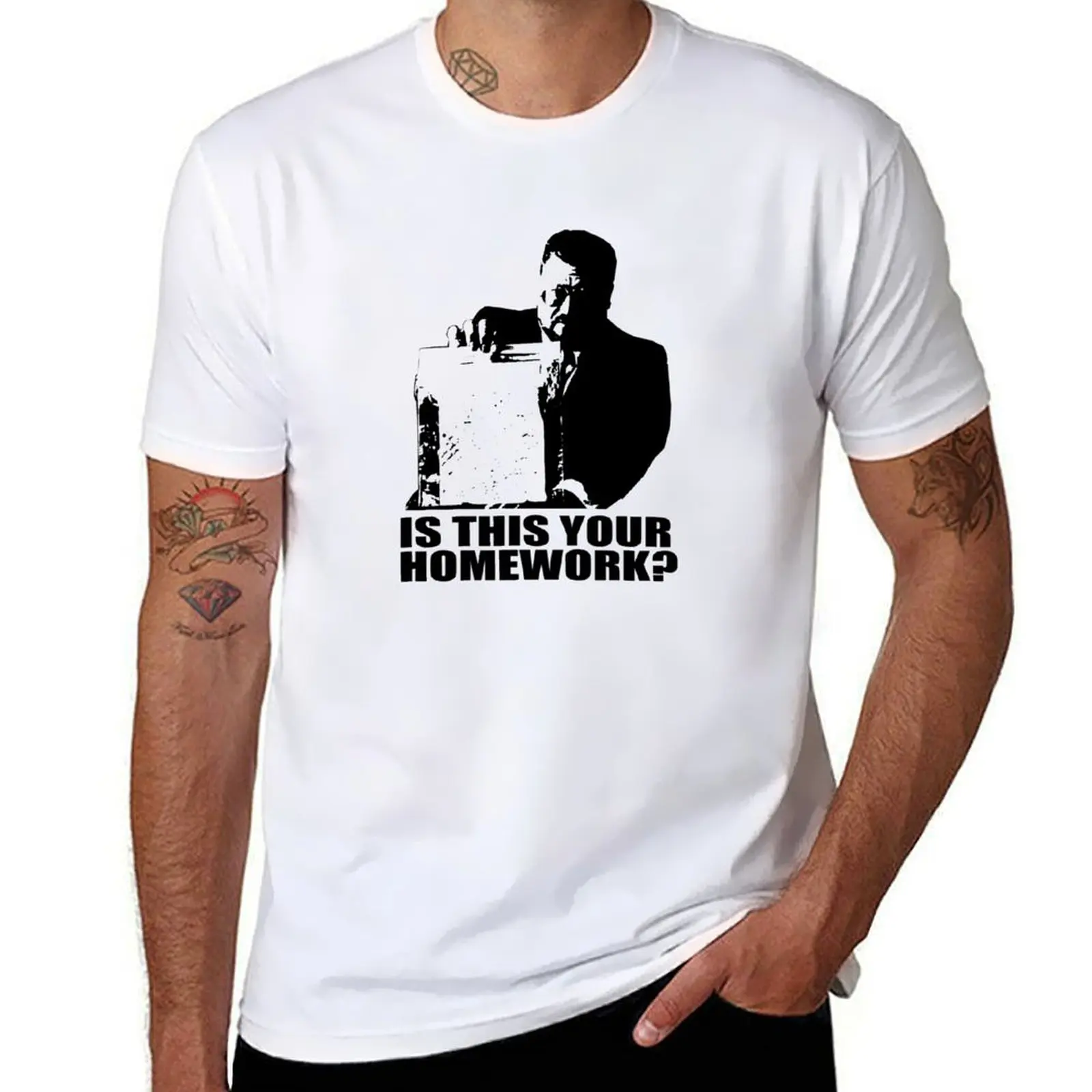 

The Big Lebowski Walter Sobchak Homework T shirt T-Shirt t shirt man cotton anime t shirts oversize T-Shirt