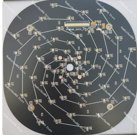 For Gigabit Ethernet MEMS Microphone Array 64 128 Channel Multi Arm Spiral for Ultrasonic Imaging Drone Localization