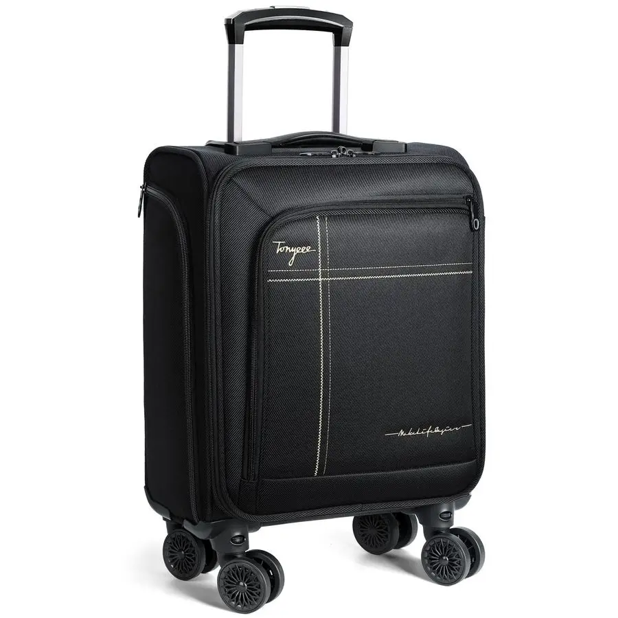 

Carry on Luggage Airline Approved, 17 Inch Underseat Carryon Luggage with Removable Spinner Wheels, Small Personal Item Suitcase