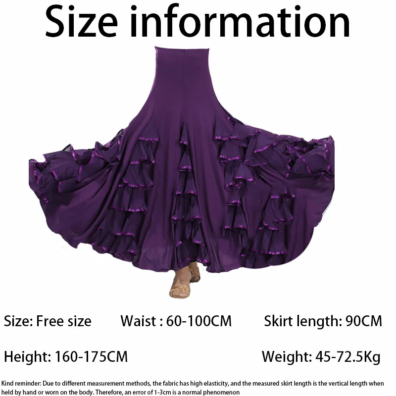 Modern Dance Women's Performance Dress Sexy Grace Slimming Half Body Large Swing Skirt National Standard Dance Daily Dressing