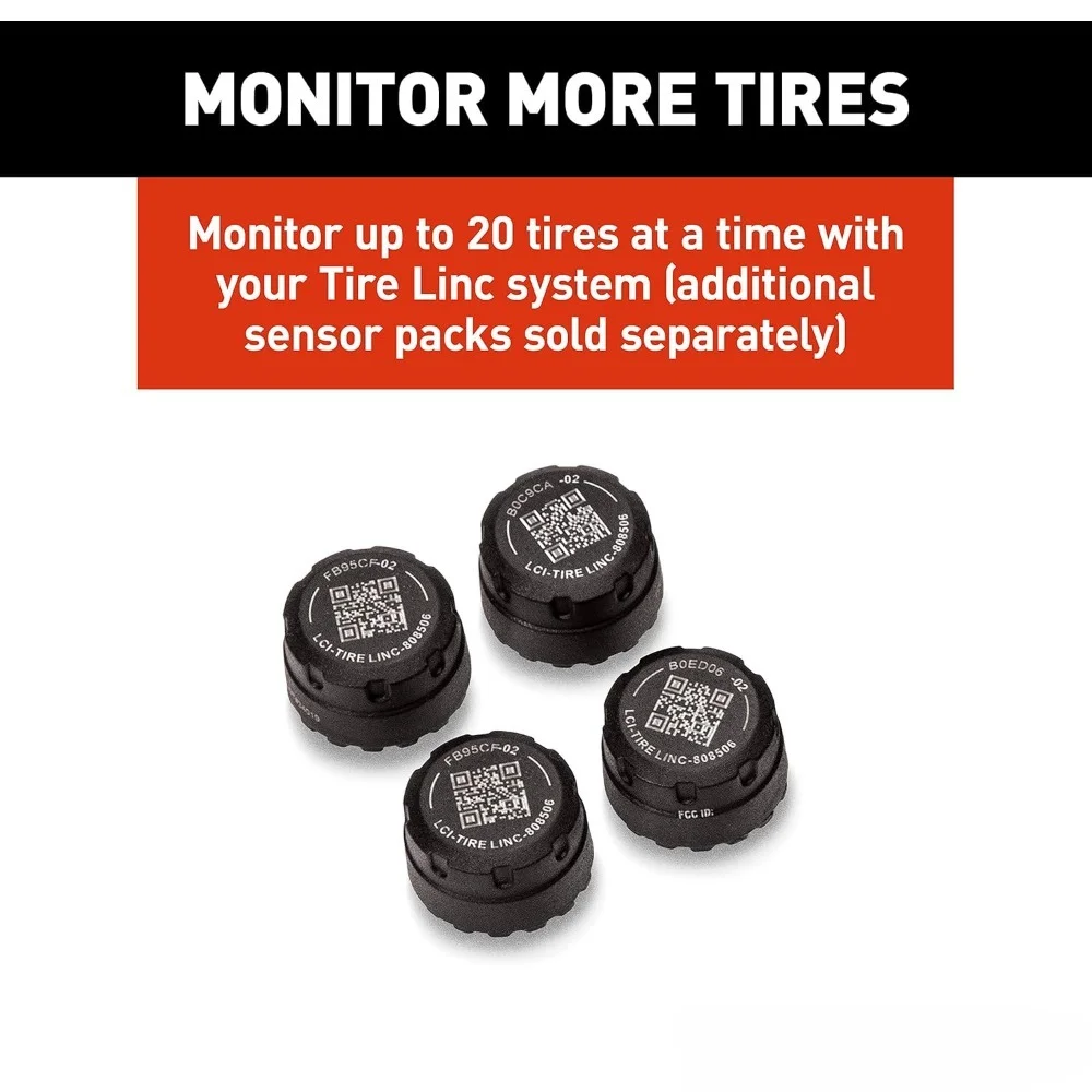 نظام مراقبة ضغط الإطارات RV TPMS مع أجهزة استشعار لاسلكية ومجموعة مكرر الإشارة #6