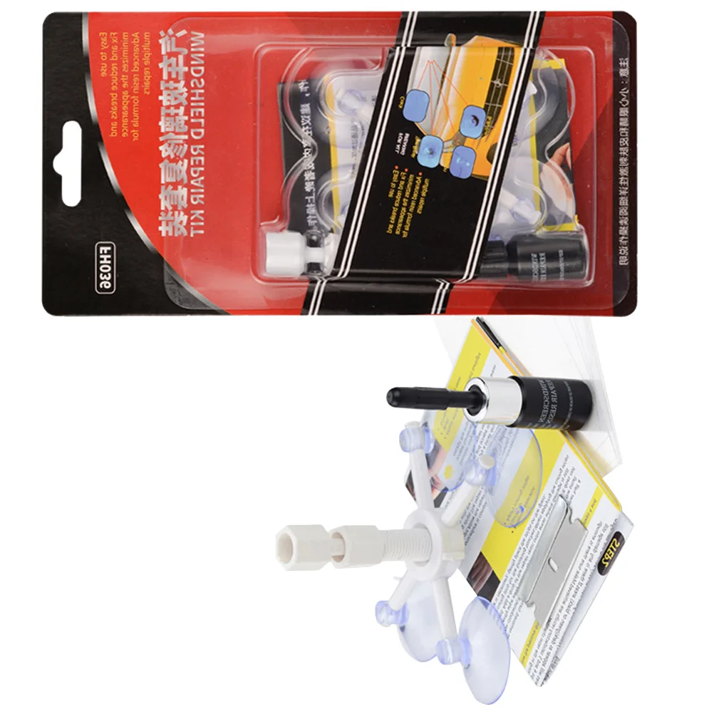 

1Set Repair Tool for Windshield Quick Fix Kit for Car Glass Cracks Chips Prevents Spreading Restore Original Clarity