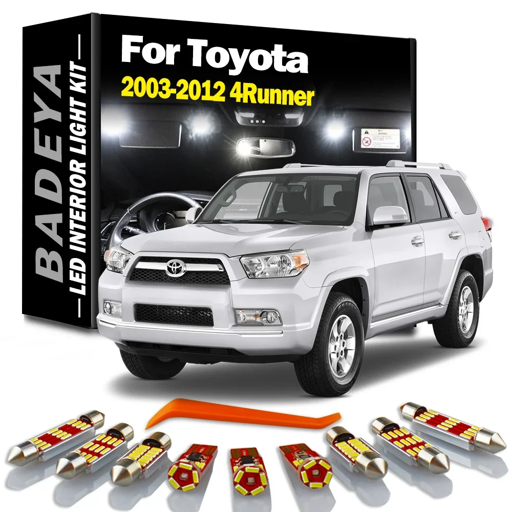 

BADEYA 15Pcs Canbus LED Interior Map Dome Light Kit For Toyota 4Runner 2003-2008 2009 2010 2011 2012 Vehicle Lamp Car Led Bulbs
