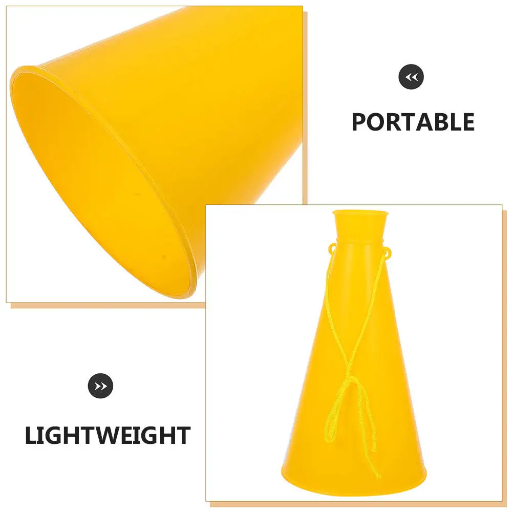 5Pcs Cheer Horn Portable Plastic Megaphones Party Noise Makers for Sports Events Football Fan Accessories Cheer Megaphones
