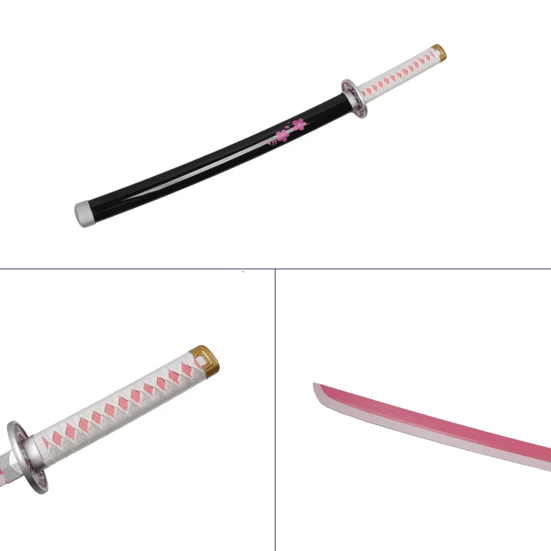 80 سنتيمتر/31.5 "تسويوري كاناو كاتانا أنيمي شيطان القاتل السيف لعبة السيف تأثيري سلاح الدعائم مع حزام وحامل السيف