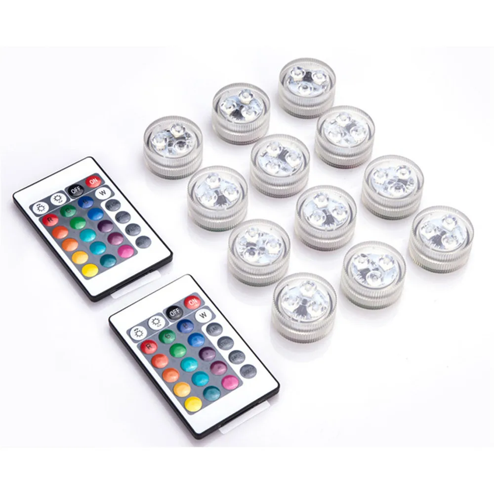 3 LED Underwater Light 16 Colors RGB IP68 Waterproof Swimming Pool Accessories Light Outdoor Submersible Lights for Pond Vase image 3