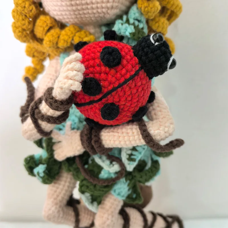 Crochet Dolls Anime Doll Elf Ladybug Birthday Gifts Home Deco Finshed Dolls