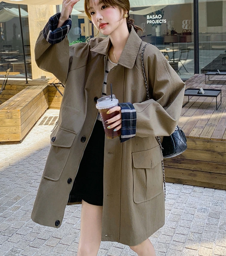 

SuperAen 2025 Autumn New Asymmetric High Waist Jacket Style Fashion Coat