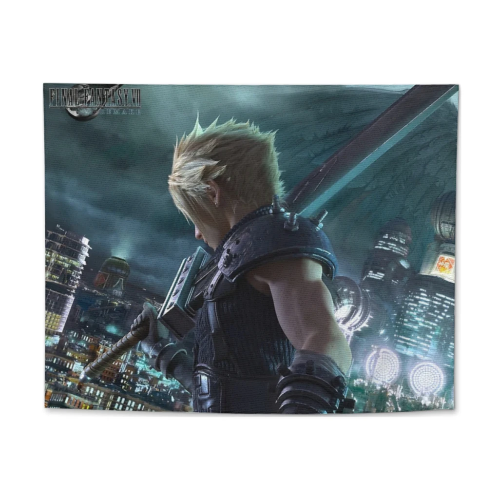 

Final Fantasy VII Tapestry landscape wall hanging cloth bedroom wall decoration room decoration outdoor picnic mat beach sheets