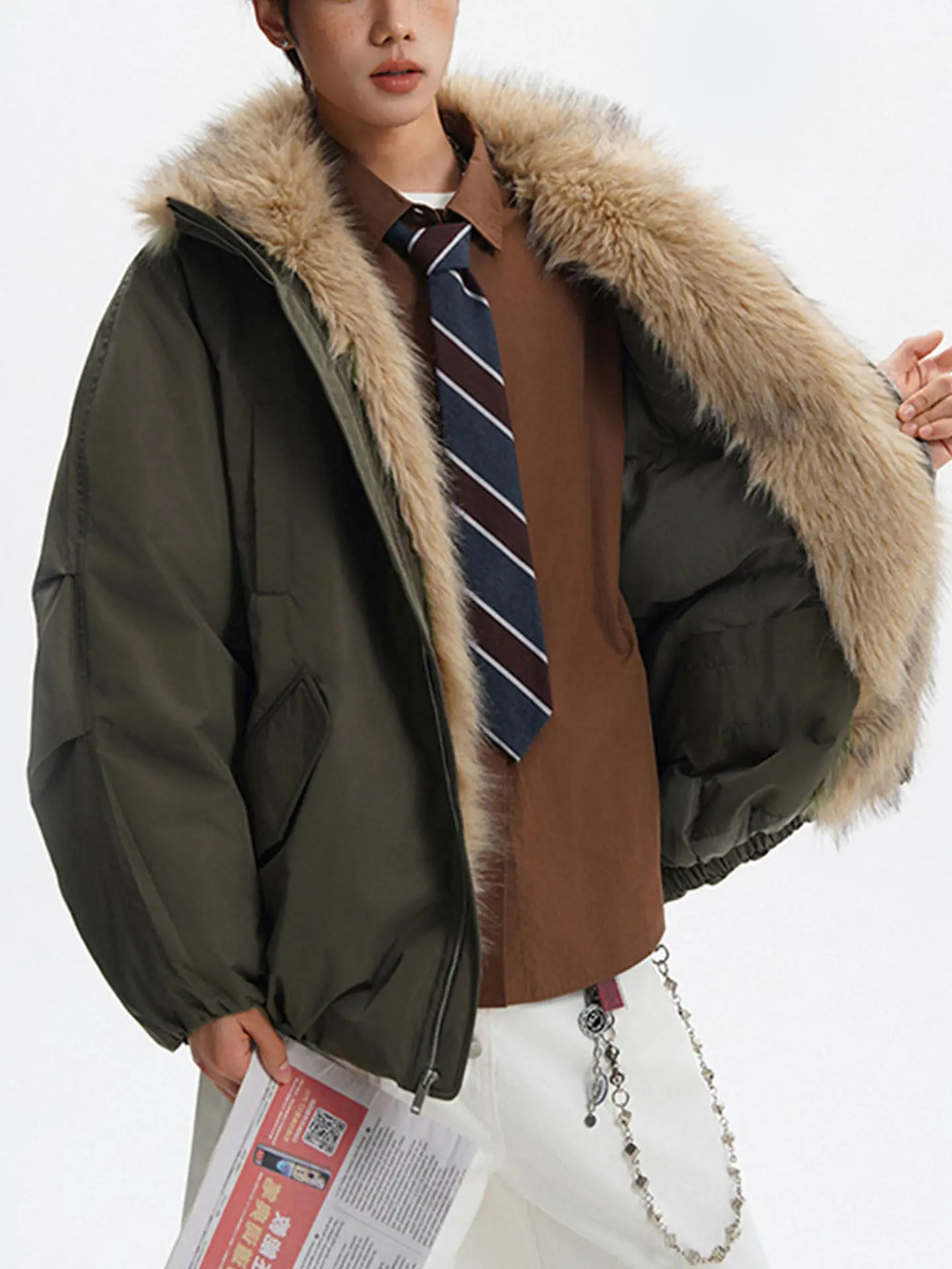 Fur Collar Leopard …