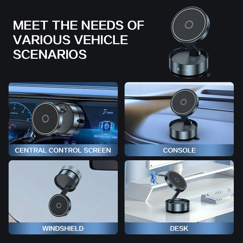 

Magnetic Car Suction Phone Holder Easy Install Car Mount For Dashboard For Dashboard