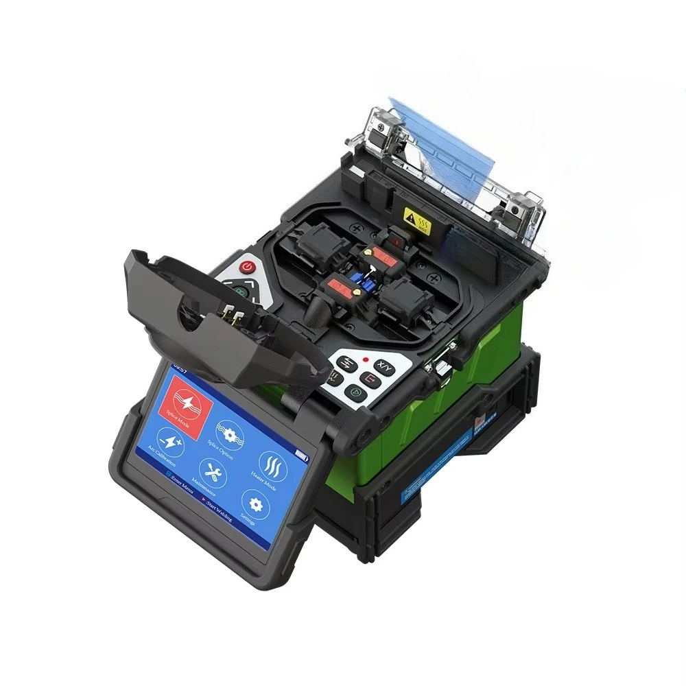 Fusionadora de fibra óptica WF366, máquina de empalme de fibra con seis motores y alineación núcleo a núcleo