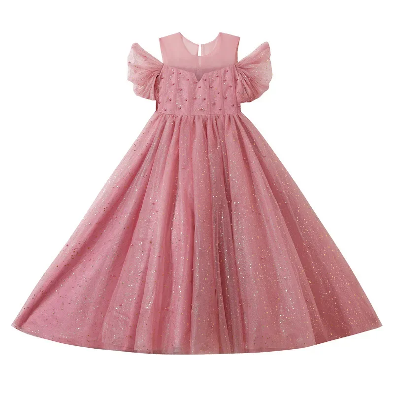 137  Girls Princess Dress Girl FashionGirl Dresses for Weddings Summer Summer Children Clothing Girls Party Dresses 4-14Y