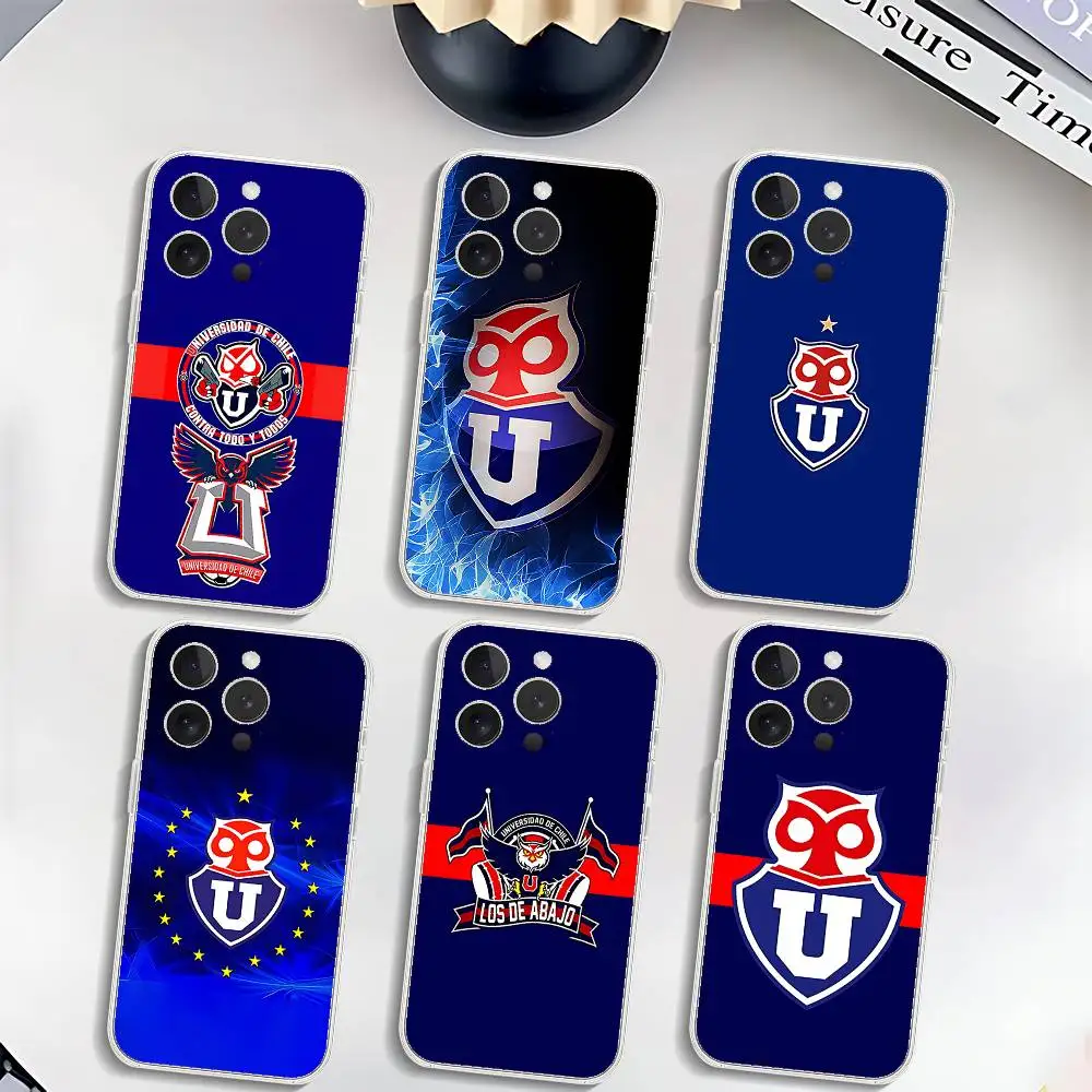 

C-Chile U-UniversityS Cool Phone Case Luxury Soft Transparent Case For IPhone 17 16 15 14 13 12 11 Pro Max Mini Bumper Cover Ca