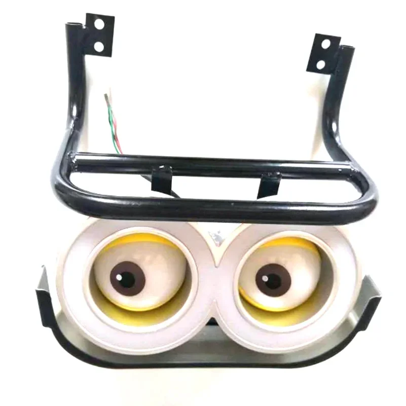 12V Little Yellow People Headlight Personality Accessories Modification Bracket Lamp Cover for Citycoco Electric Scooter