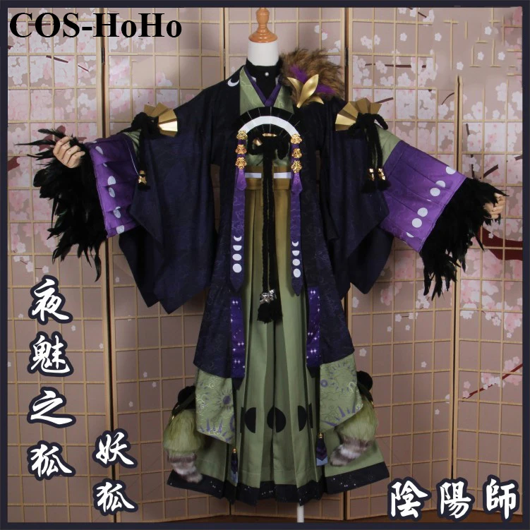 COS-HoHo Anime Onmyoji MOBA Kitsune Special Festival Game Suit Kimono Gorgeous Uniform Cosplay Costume Halloween Party Outfit