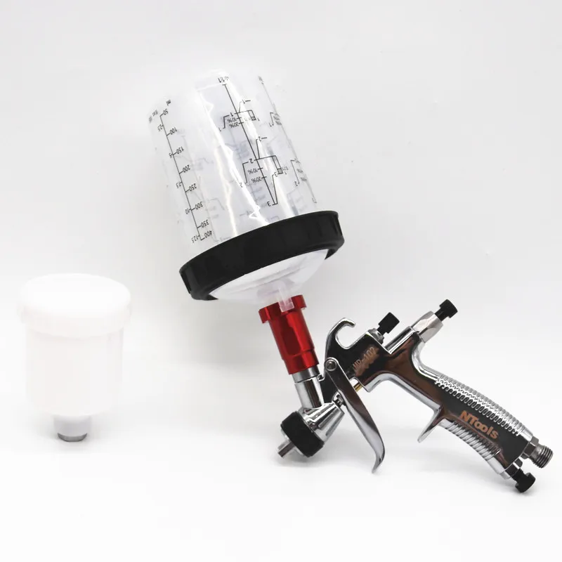 Spay Gun Mini 0.5/0.8/1.0/1.2mm Nozzle Gravity Airbrush For Car Painting Tool No Clean Disposable Measuring Cup