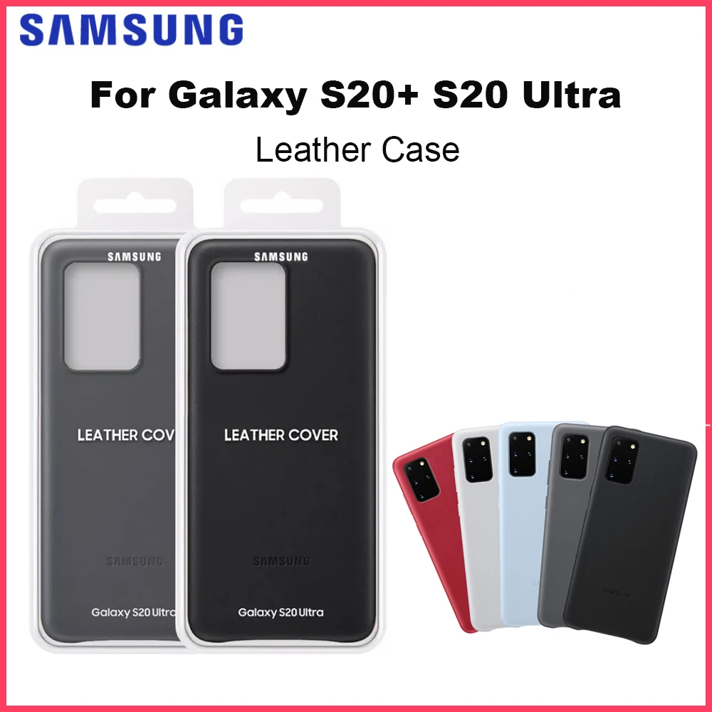 

Original for Samsung Galaxy S20 Ultra 5G S20+ S20Plus Leather Cover Protective High Quality Leather Cover