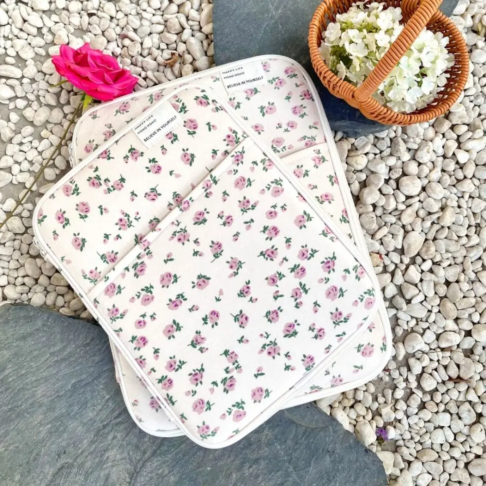 

Universal 11/13 inch Laptop Sleeve Case Shockproof Large Capacity Notebook Cover Broken Flowers Ultra Thin Laptop Bag