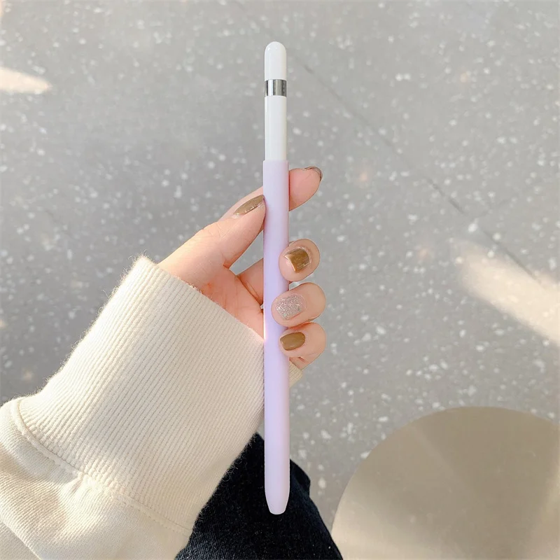 Niedliches Federmäppchen für Apple Pencil Pro und Pencil 2. und 1. Generation, Tablet-Stylus-Schutzhülle, weiches Silikon, stoßfest – Detail 12