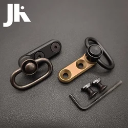 Quick Detach Sling Swivel Stud Mount Adapter Airsoft 1.25 Inch Sling Swivels Connect Buckle For MLOK Rail QD Steel Push Button