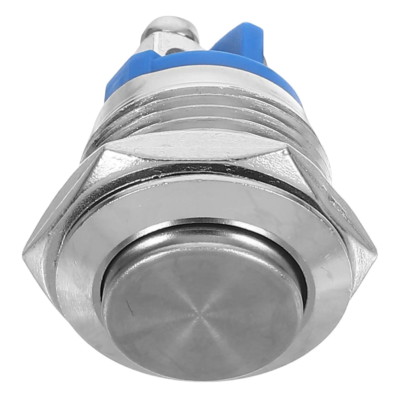 

Metal Push Button Switch Resettable NO NC Power Key Compact Automotive Marine Electrical Panel Mount