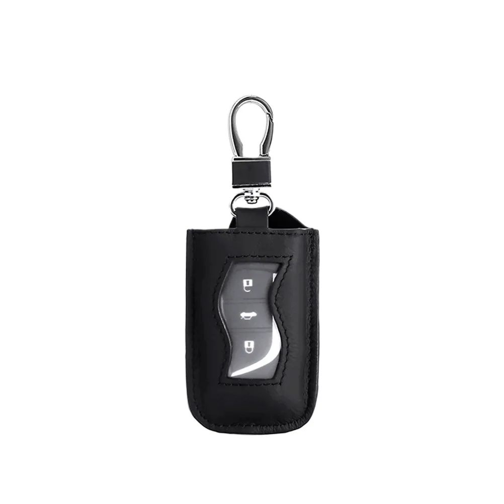 Car Key Bag Retro Style Key Organizer for All Car Keys Dust Scratch Loss Protection Hanging Clasp Zipper Pouch for Men