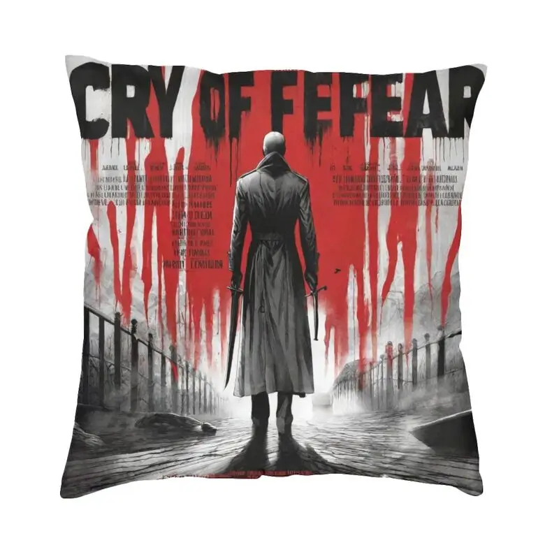 Modern Swedish Horror Video Games Cry Of Fear Cushion Cover Velvet Pillow Case Decoration Pillowcase