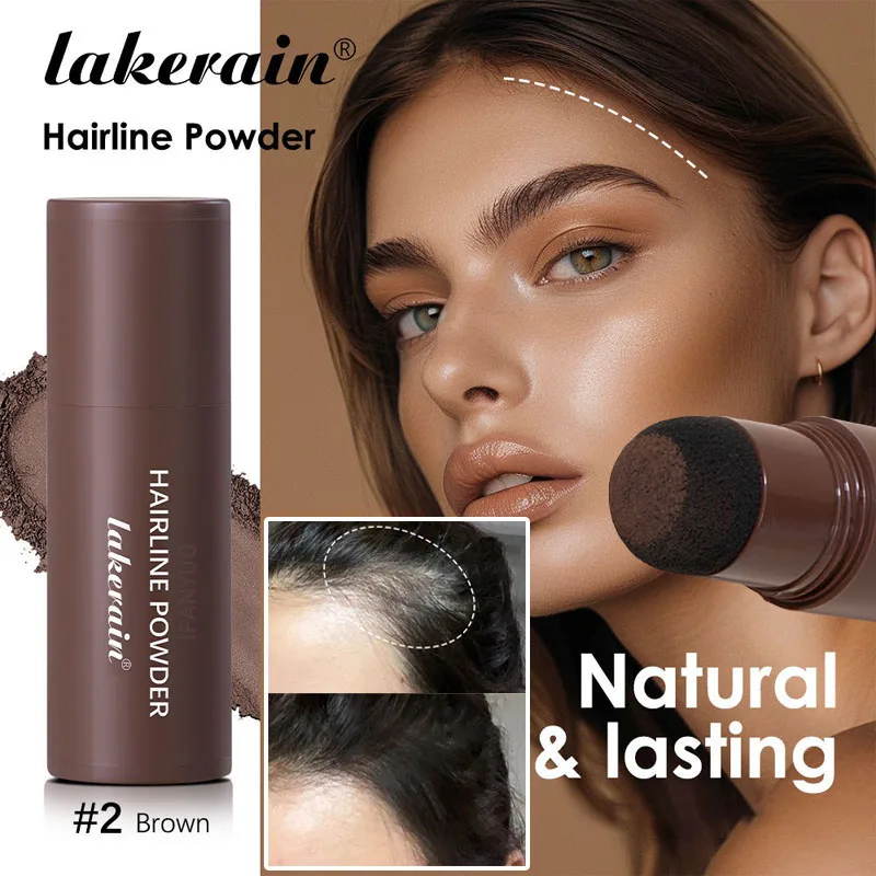 Black Brown Hairline Powder Waterproof Hair Dye Contour Stick Instantly Conceals Hair Root Forehead Clavicle Face Shadow Makeup