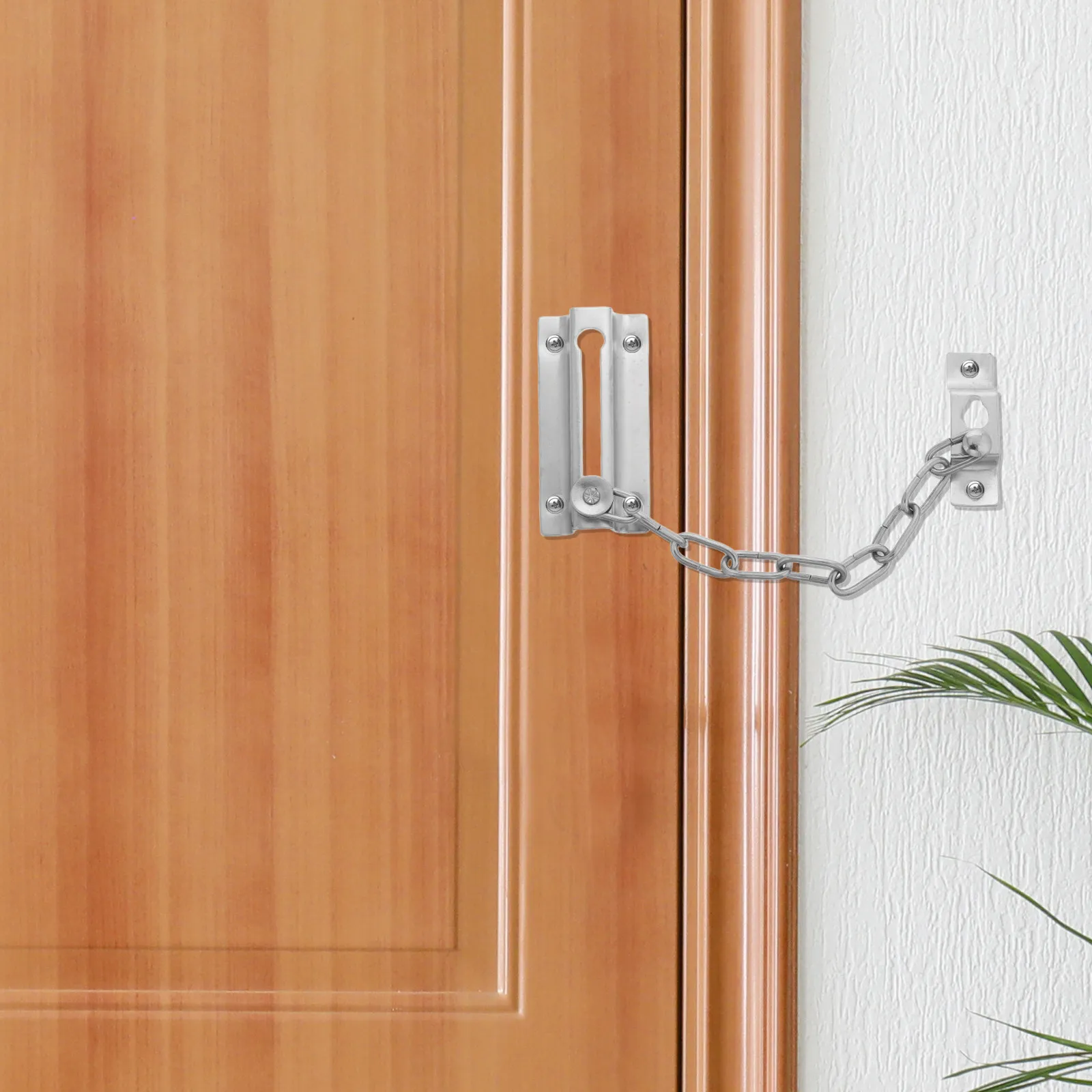 

Противовзломная дверная цепочка-замок из прочного металла для входных и межкомнатных дверей, защитная цепь-защелка для входных и штормовых дверей