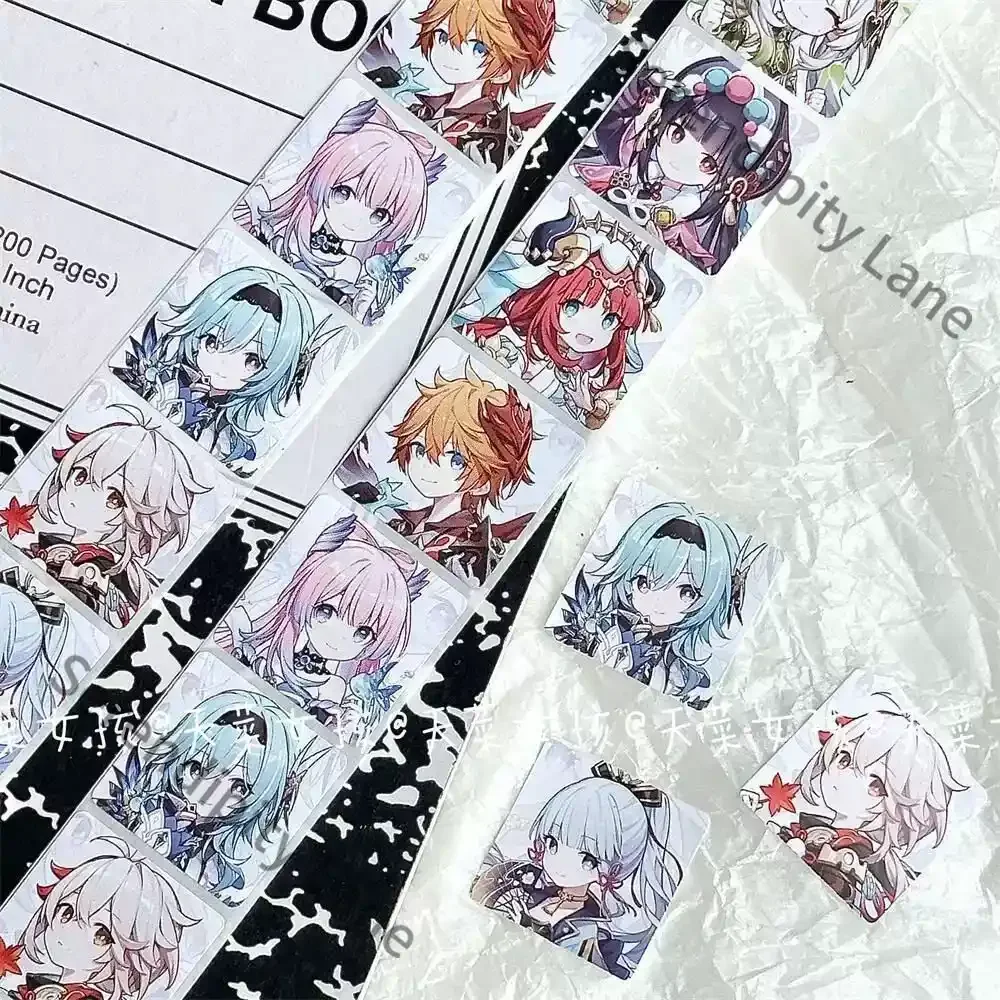 Genshin Impact Anime Washi Tape Roll Notebook Decoration Sticker Tape Seal Sticker Masking Student Collectible Gifts