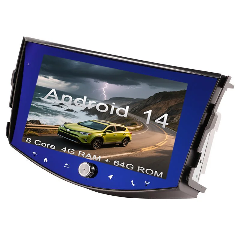 

Android car radio for Toyota RAV4 2006-2012 stereo screen Carplay Android Auto Bluetooth GPS Navigation FM radio 8’’[4+64G]