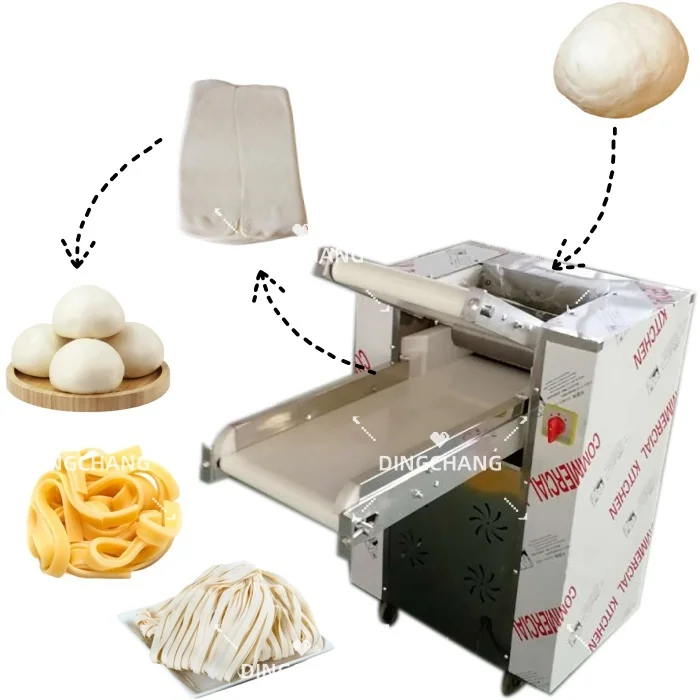 Taglierina per fogli di pasta ortodilla 	 Impastatrice per impasto per ristorante altamente efficiente 	 Pressa per impasto 	 T T T