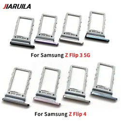 New Sim Card Tray For Samsung Z Flip 2 3 4 5 5G Chip Slot Holder Adapter Socket Micro Nano Socket Part