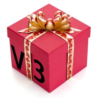 2025 new high-quality doll gift box, cute V3 keychain accessories, cute doll gift box gift