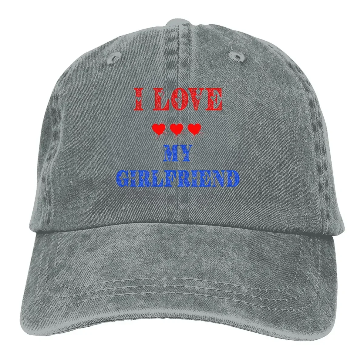 

Pure Color Funny Dad Hats Forever Women's Hat Sun Visor Baseball Caps I Love My Girlfriend Summer Sports Cap