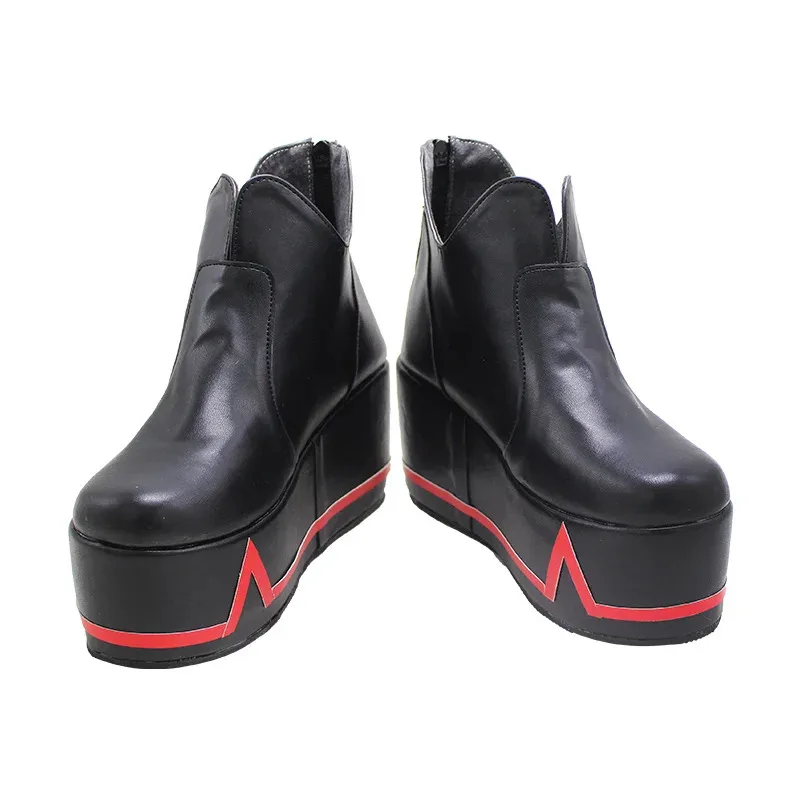 EVA 코스프레 부츠 아야나미 레이 코스프레 신발 PU 가죽 신발 할로윈 카니발 소품 맞춤 제작