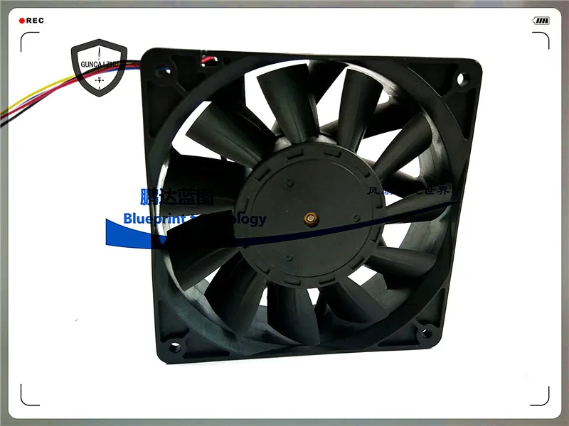 Brand New 12038 12CM 24V 0.53A Double ball bearing PWM Temperature control industrial cooling fan