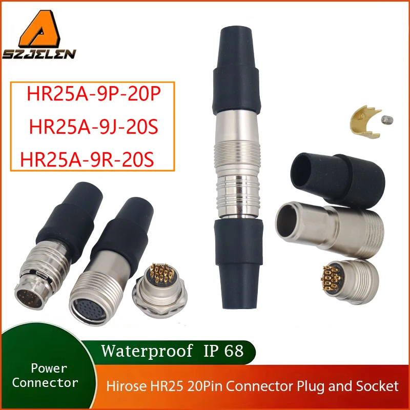 Hot Sale Hirose Connector 20Pin HR25A-9P-20P\HR25A-9R-20S\HR25A-9J-20S Plug and Socket for Canon Servo Lens Control Cable