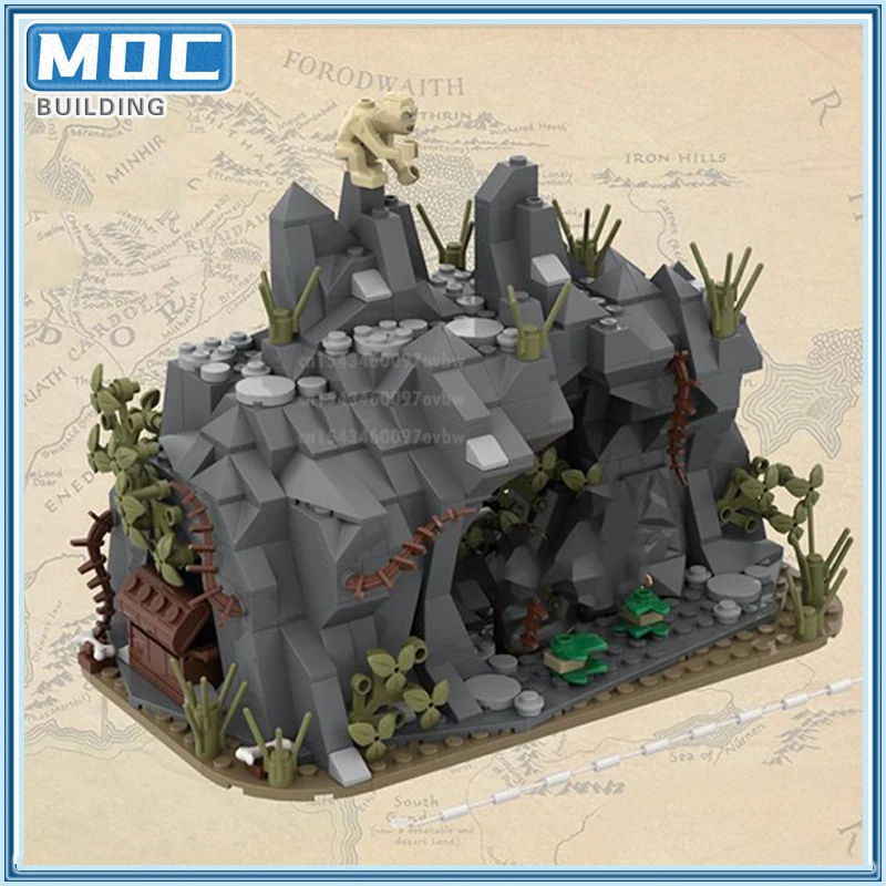 مشهد الفيلم الشهير Moc The Hobbited اللبنات تكنولوجيا الحلقات الطوب لتقوم بها بنفسك تجميع نموذج جمع اللعب هدايا عيد الميلاد
