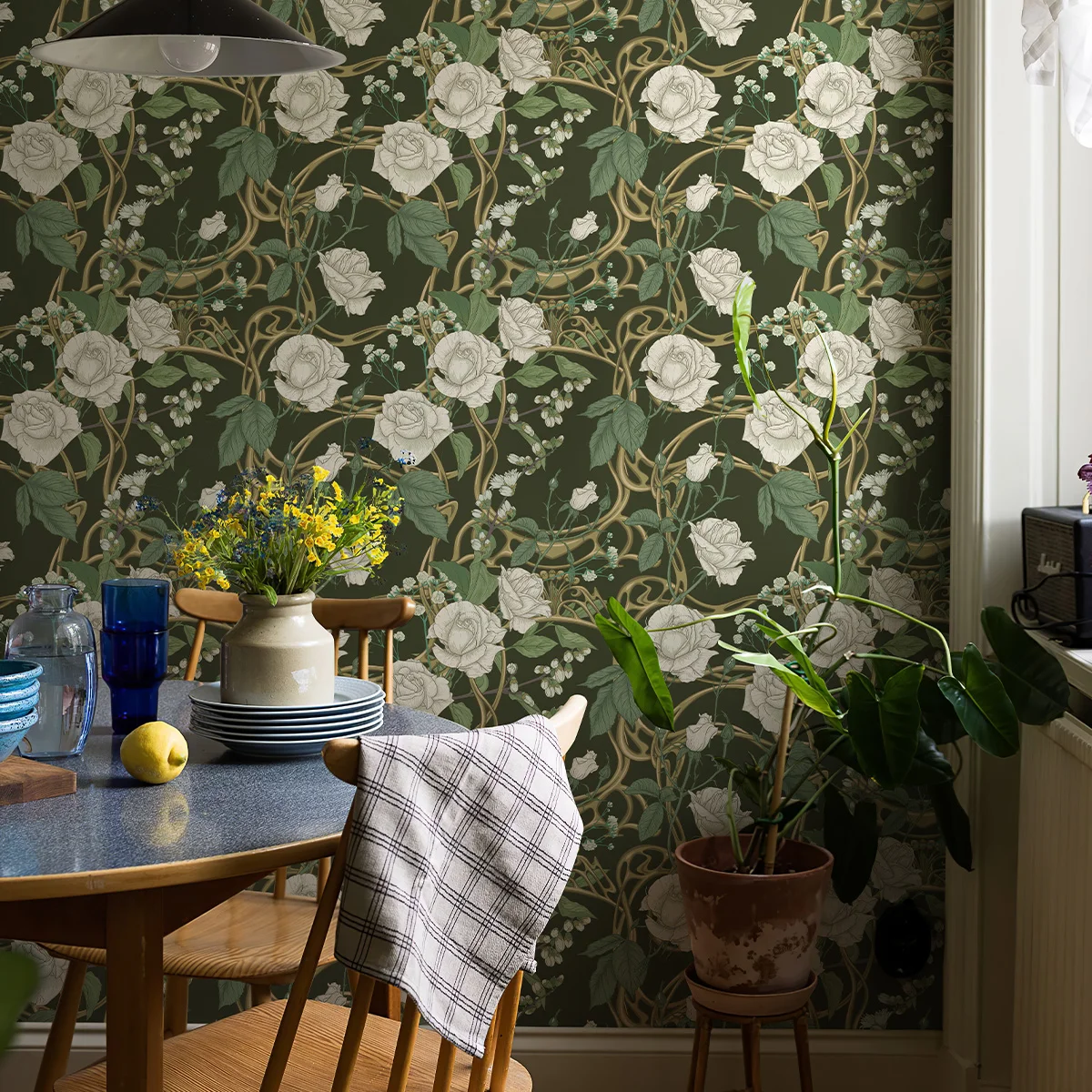 

Свежие зеленые цветы, обои с кожурой и наклейкой, шикарные современные самоклеящиеся наклейки для шкафа, водостойкий декор для ванной комнаты и кухни