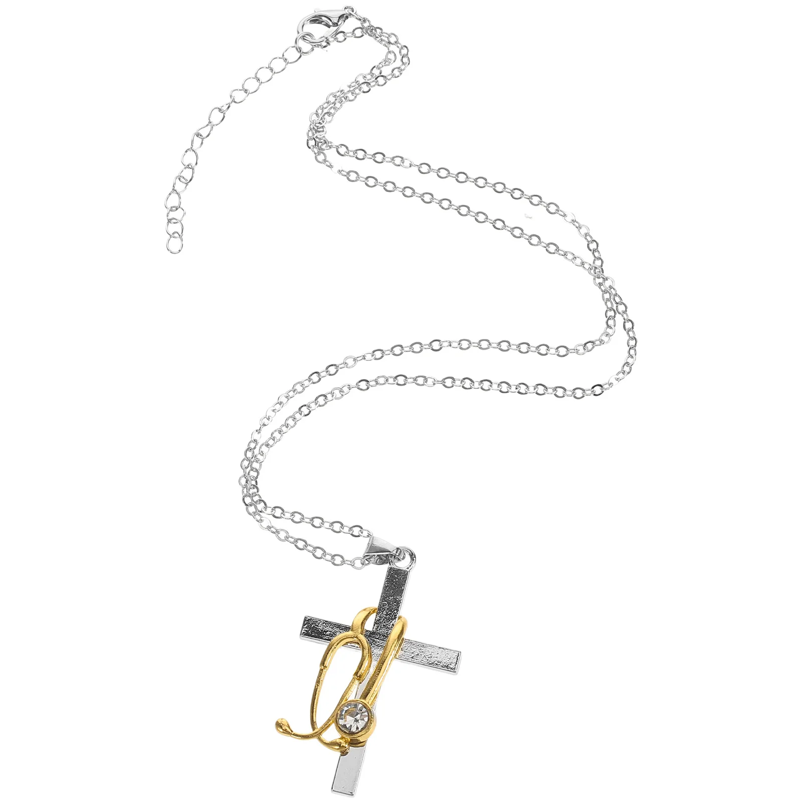 

Creative Medicine Crucifix Pendant Necklace Nurse Doctor Graduation Jewelry for Women Medical Student Nursing Symbol Gift Nurse