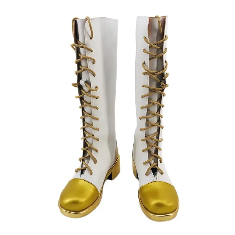 Anime Tsuyuri Kanawo Cosplay Schuhe Elaina PU Stiefel Leder High Heels Halloween Party Kostüm