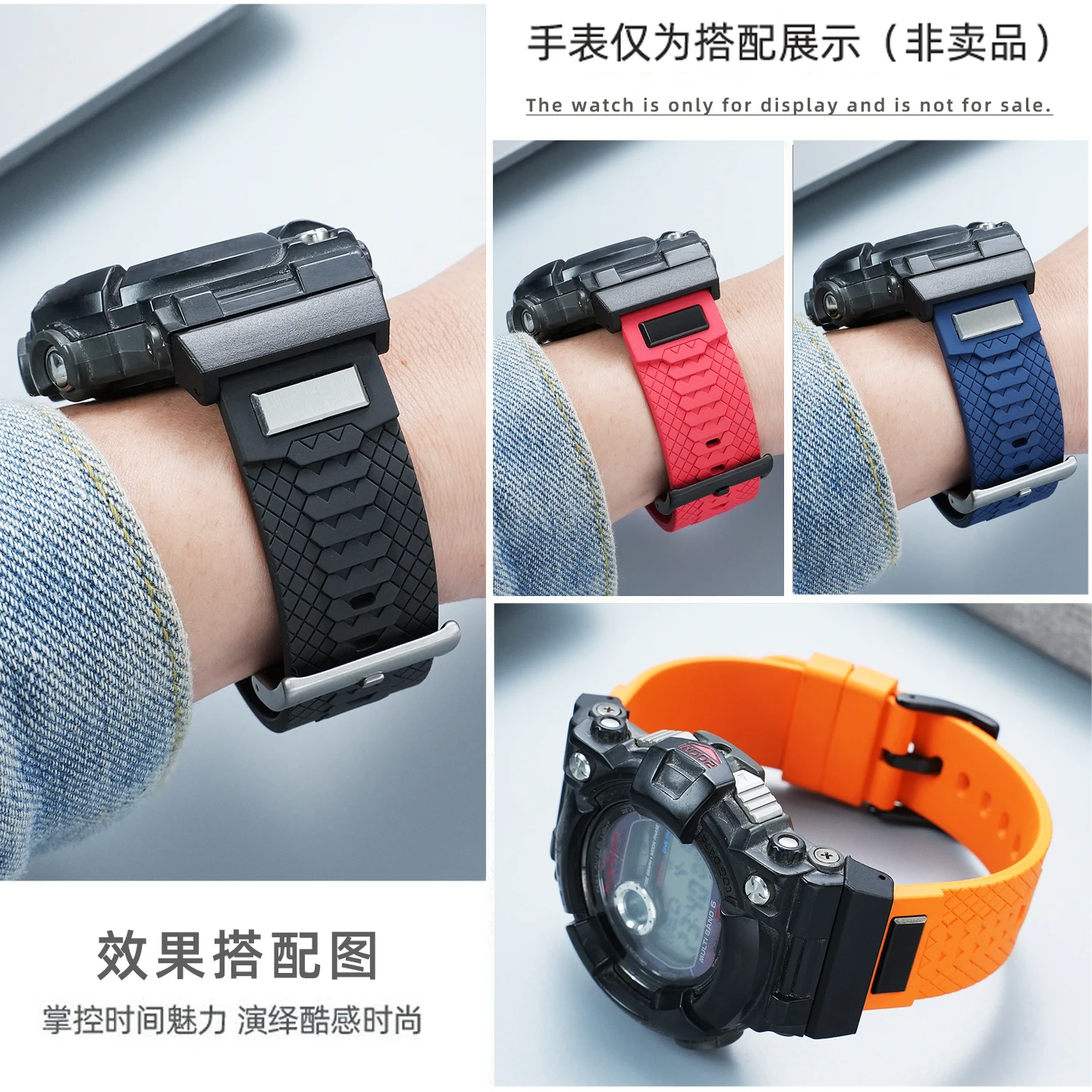 GWF1000 Fluorine rubber Watch strap For Casio G-SHOCK 3184 GWF-1000-1JF modified FKM Watch band Men's Bracelet wristband tools