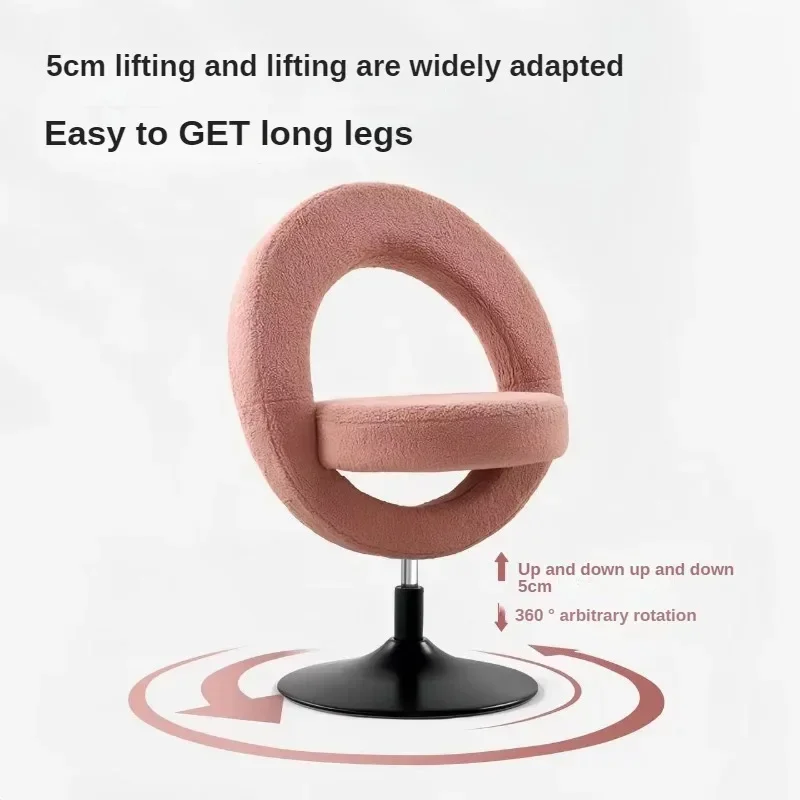 For Makeup Chair, Dressing Table Stool, Manicure Desk, Internet Celebrity Ins Modern Backrest Stool