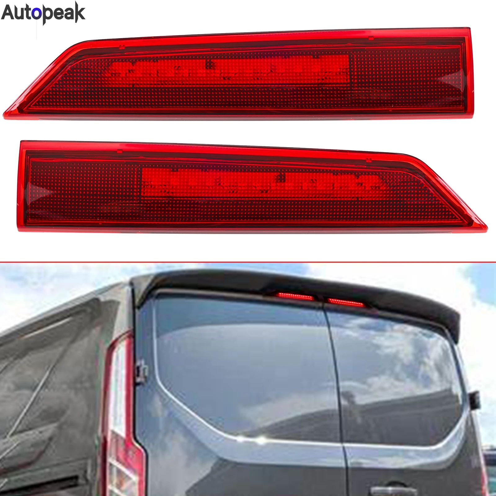 

Third 3RD Brake Light for Ford Transit Tourneo Custom 2012-on High Level Brake Stop Light Red Left Right Side Car Accessories