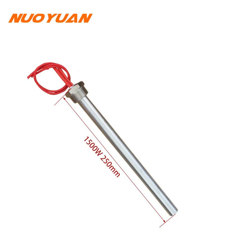 Stainless Steel 220v Electric Resistors DN25 32MM Thread Immersion Water Heating Element Cartridge Heater