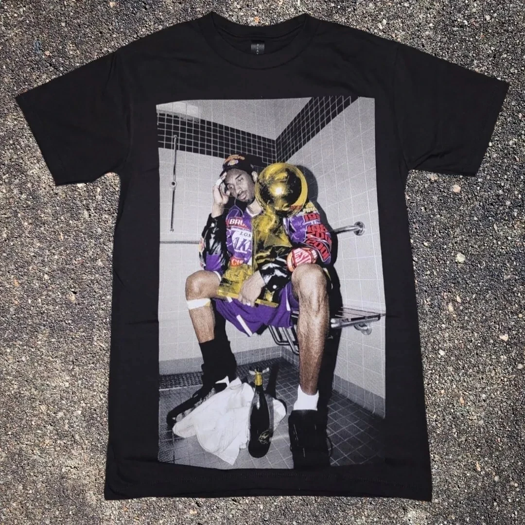 تي شيرت كوبي براينت برسومات غرفة الخزانة الفاخرة الراقية لكل من الرجال والنساء Y2k