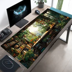 Plant Aesthetic Cute Desk Mat, Plant Mouse Pad, Kawaii Desk Mat,Anime Gaming Mousepad, Gamer Desk Mat Xxl Keyboard Pad Mice Pad