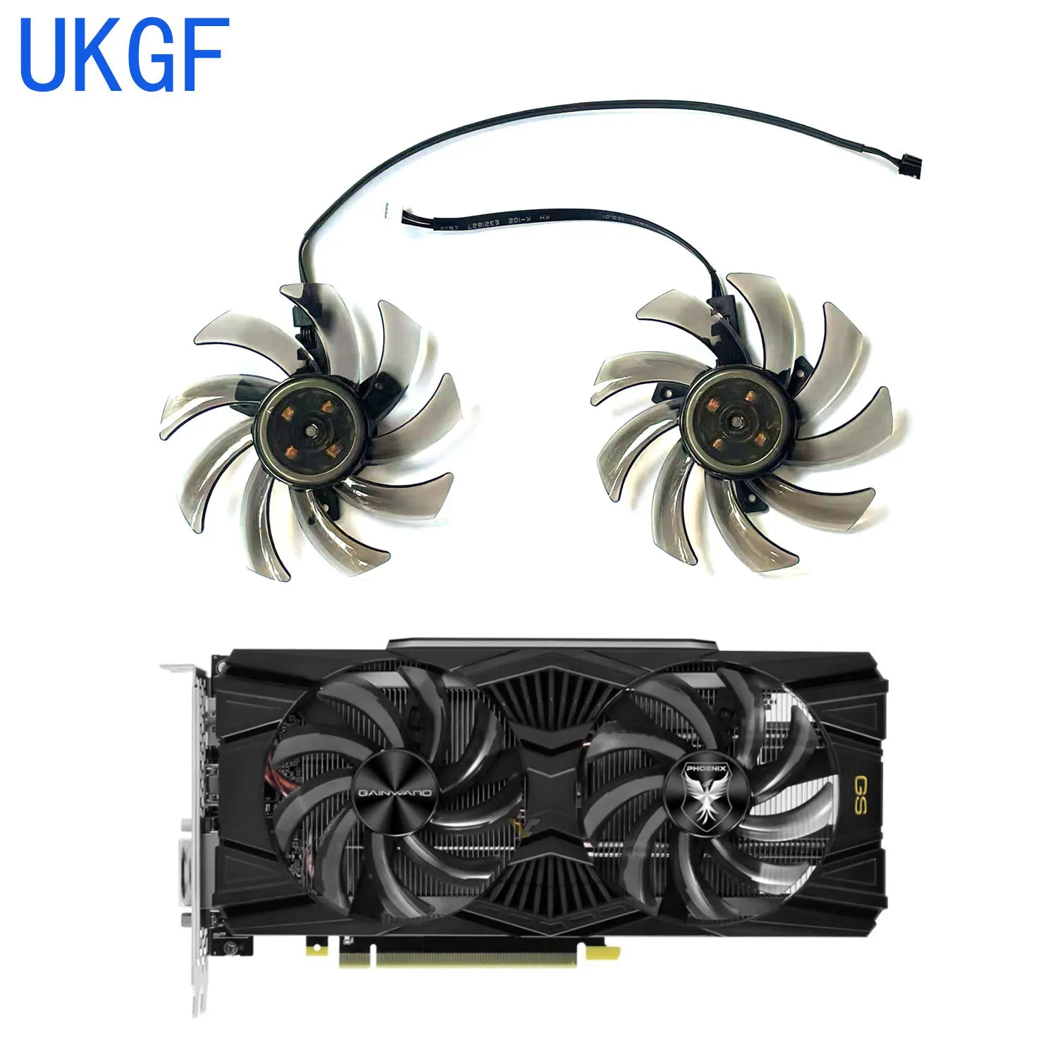 Brand new 85MM 4PIN GA91S2U GPU fan for GAINWARD GeForce RTX2060 2060S 2070 Phoenix GS graphics card